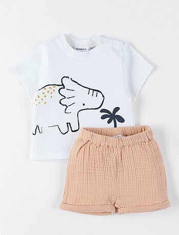 Ensemble T-shirt avec Short, Coton Noukie's