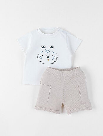 Ensemble T-shirt avec short, Coton Noukie's