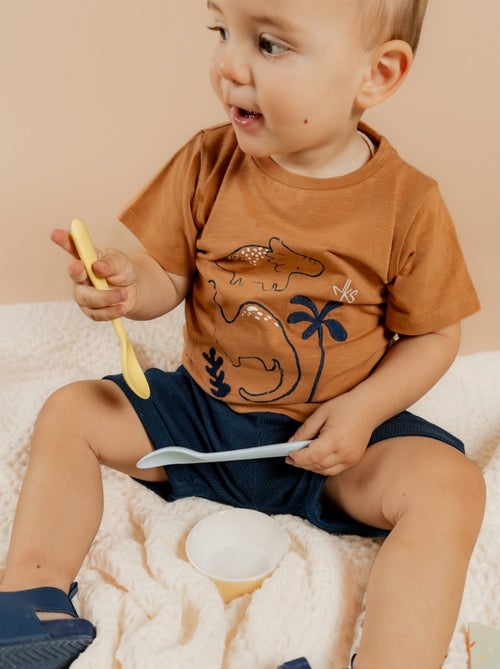 Ensemble T-shirt avec Short, Coton Noukie's - Kiabi Ensemble T-shirt avec Short, Coton Noukie's - Kiabi