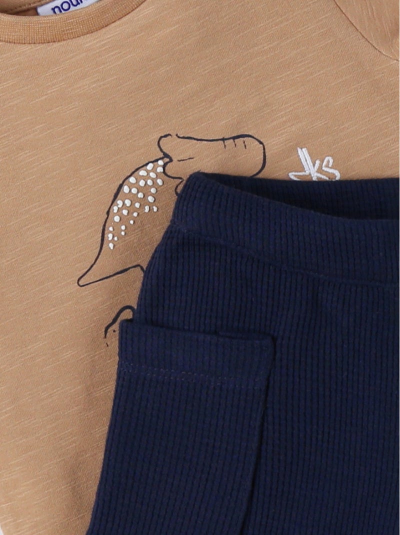 Ensemble T-shirt avec Short, Coton Noukie's Bleu - Kiabi