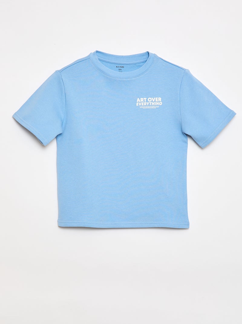 Ensemble t-shirt + bermuda - 2 pièces Bleu - Kiabi