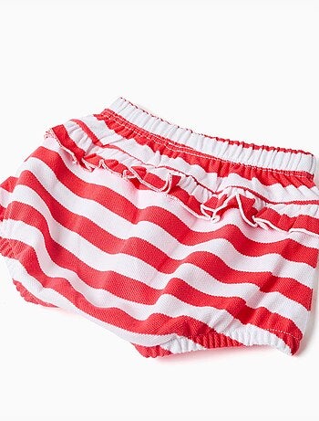 Ensemble T-shirt + bloomer en coton à rayures