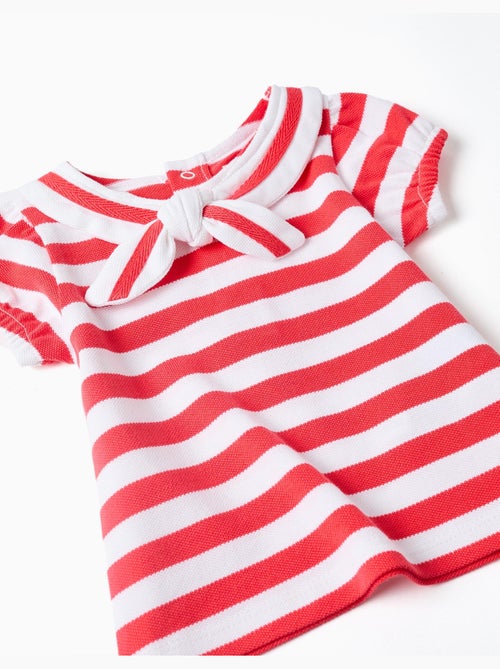 Ensemble T-shirt + bloomer en coton à rayures - Kiabi