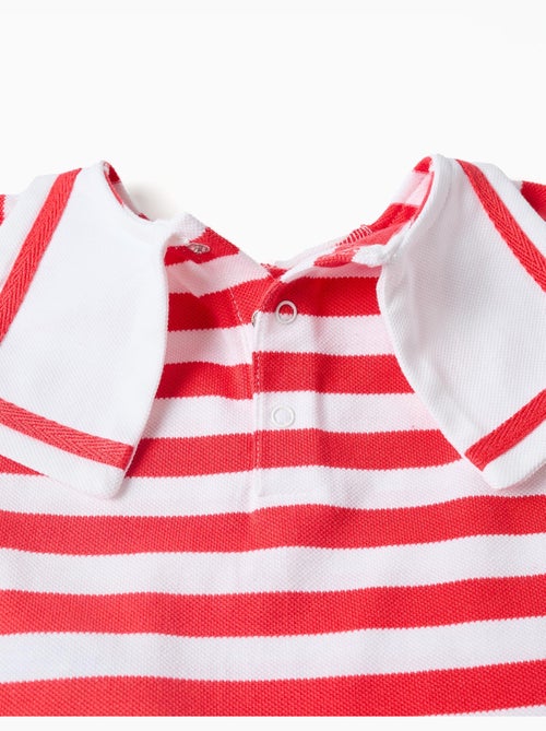 Ensemble T-shirt + bloomer en coton à rayures - Kiabi