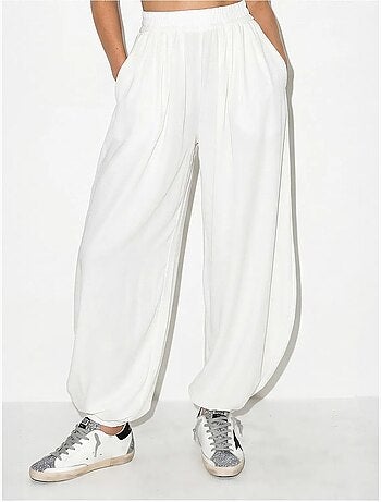 Ensemble t-shirt col rond et pantalon large lucci