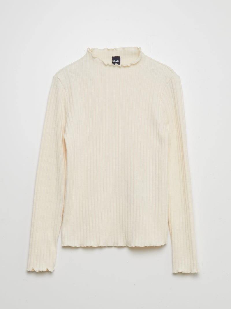 Ensemble t-shirt côtelé + robe en tweed - 2 pièces Gris - Kiabi