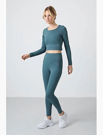 Ensemble t-shirt court et legging en coton et élasthanne tommy