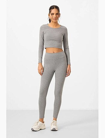 Ensemble t-shirt court et legging en coton et élasthanne tommy