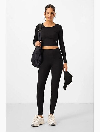 Ensemble t-shirt court et legging en coton et élasthanne tommy