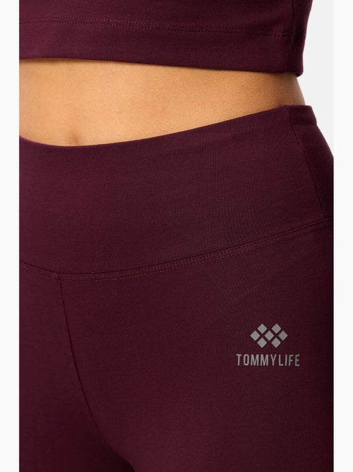 Ensemble t-shirt court et legging en coton et élasthanne tommy - Kiabi Ensemble t-shirt court et legging en coton et élasthanne tommy - Kiabi