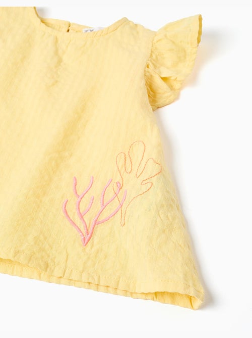 Ensemble T-shirt en coton et short en jean - Kiabi