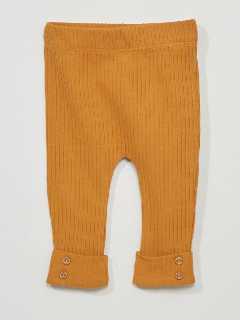 Ensemble t-shirt en jersey + legging - 2 pièces Blanc/jaune - Kiabi