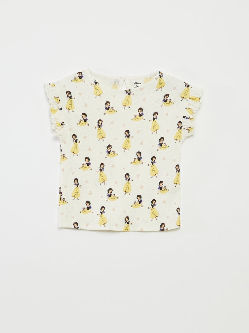 Ensemble t-shirt en maille pointelle + legging 'Disney' - 2 pièces BLANC - Kiabi
