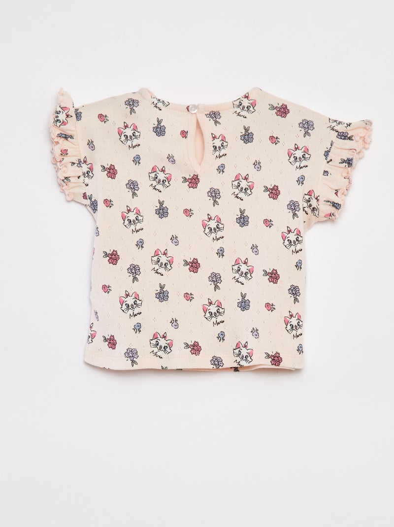 Ensemble t-shirt en maille pointelle + legging 'Disney' - 2 pièces ROSE - Kiabi