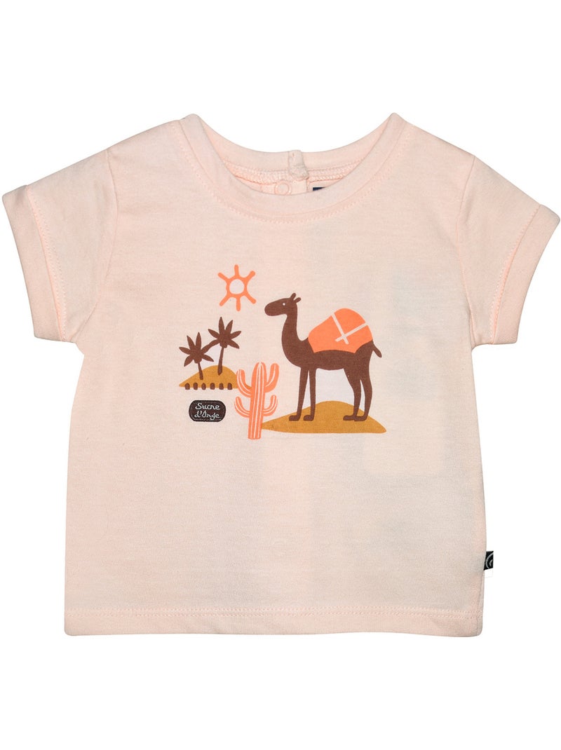 Ensemble T-shirt et bermuda Riowen Beige - Kiabi