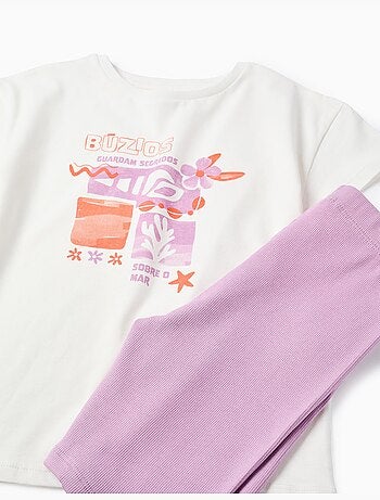 Ensemble T-shirt et cycliste en coton