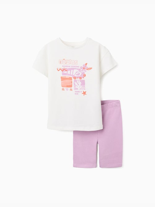 Ensemble T-shirt et cycliste en coton - Kiabi Ensemble T-shirt et cycliste en coton - Kiabi