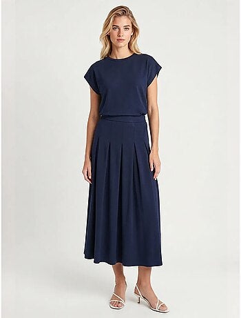 Ensemble t-shirt et jupe midi en jersey istanbul