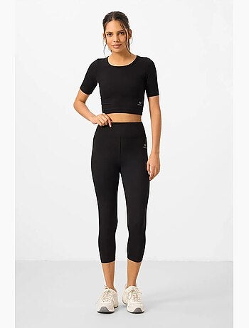 Ensemble t-shirt et legging capri en coton et élasthanne tommy