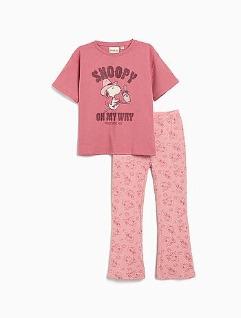 Ensemble t-shirt et leggings « Snoopy » MO Fashion