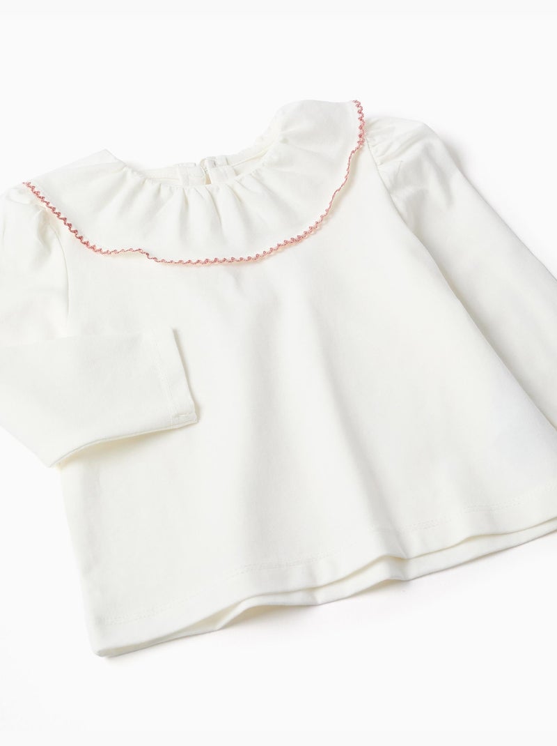 Ensemble t-shirt et robe salopette en velours côtelé Beige clair - Kiabi