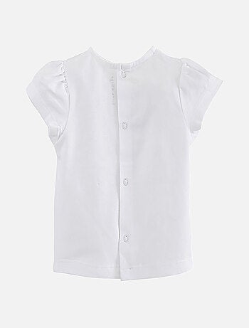 ENSEMBLE T SHIRT ET SALOPETTE COURTE BEBE FILLE