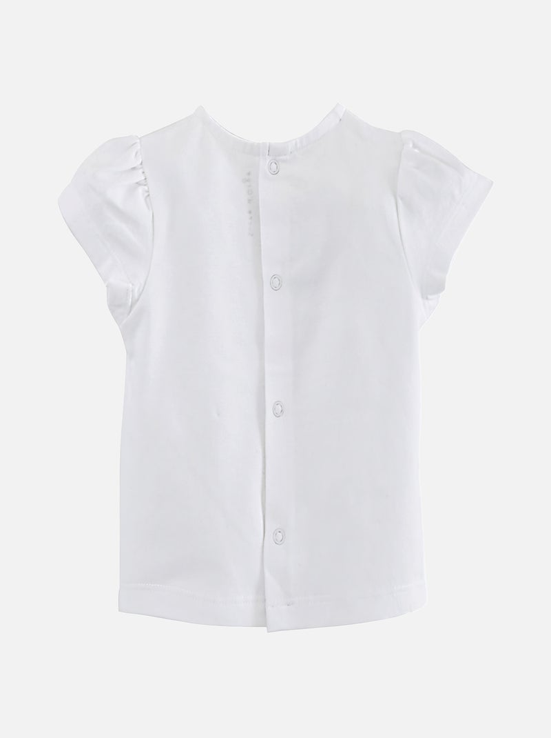 ENSEMBLE T SHIRT ET SALOPETTE COURTE BEBE FILLE Jaune - Kiabi