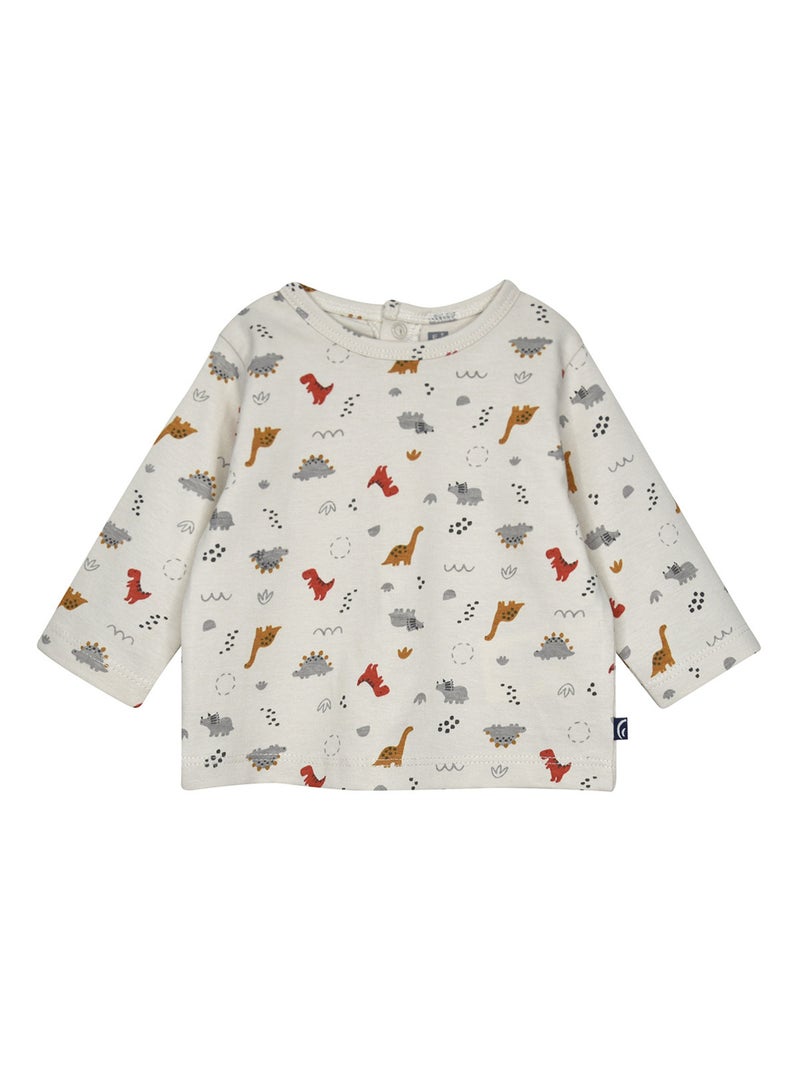 Ensemble t-shirt et salopette Paulin Orange - Kiabi
