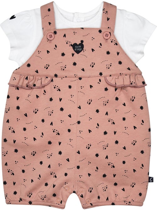 Ensemble T-shirt et salopette Rima - Kiabi Ensemble T-shirt et salopette Rima - Kiabi