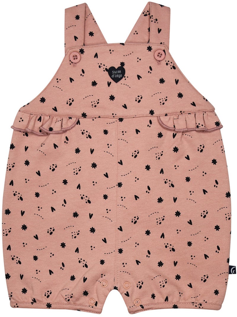 Ensemble t-shirt et salopette rima Rose - Kiabi