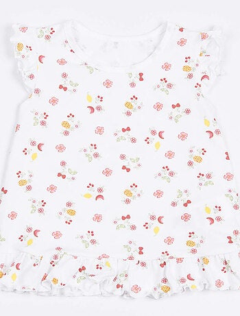 Ensemble t-shirt et short bébé , Cerise Kitikate