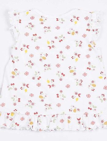 Ensemble t-shirt et short bébé , Cerise Kitikate