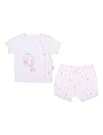 Ensemble t-shirt et short bébé , Sleep Time Kitikate