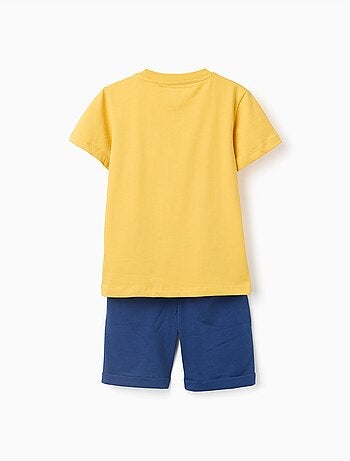 Ensemble T-shirt et short en coton avec imprimé