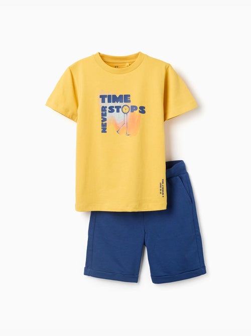 Ensemble T-shirt et short en coton avec imprimé - Kiabi Ensemble T-shirt et short en coton avec imprimé - Kiabi