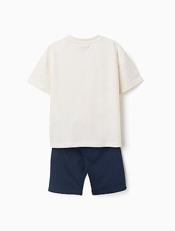 Ensemble T-shirt et short en coton avec imprimé Pikachu