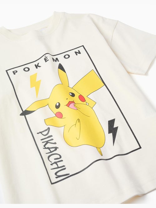 Ensemble T-shirt et short en coton avec imprimé Pikachu - Kiabi Ensemble T-shirt et short en coton avec imprimé Pikachu - Kiabi