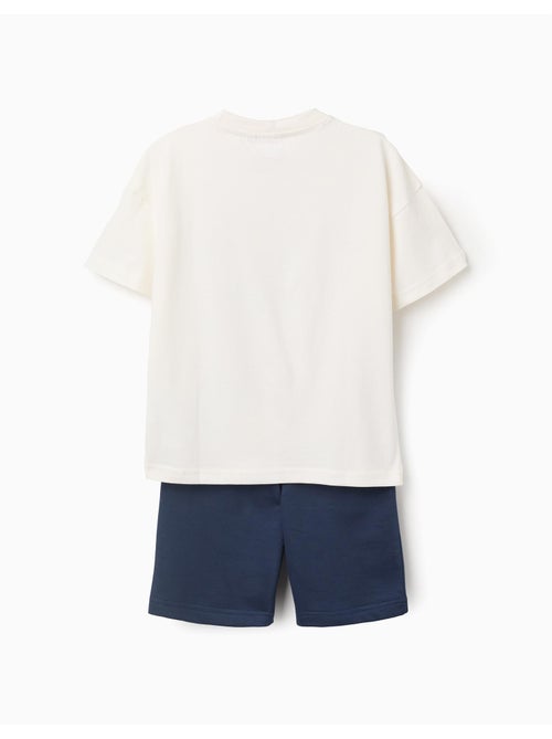 Ensemble T-shirt et short en coton avec imprimé Sonic - Kiabi