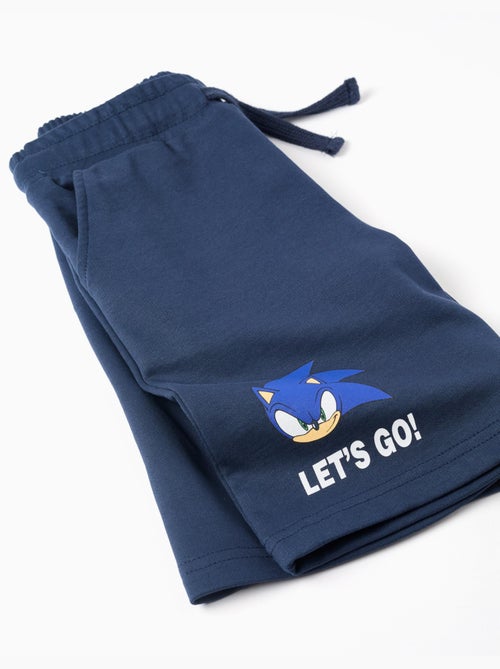 Ensemble T-shirt et short en coton avec imprimé Sonic - Kiabi