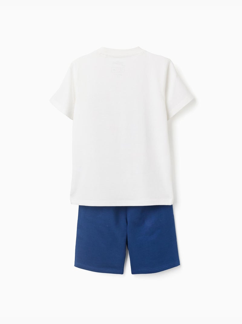 Ensemble T-shirt et short en coton avec imprimé Spider-Man Bleu foncé - Kiabi