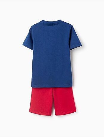 Ensemble T-shirt et short en coton avec imprimé Spider-Man