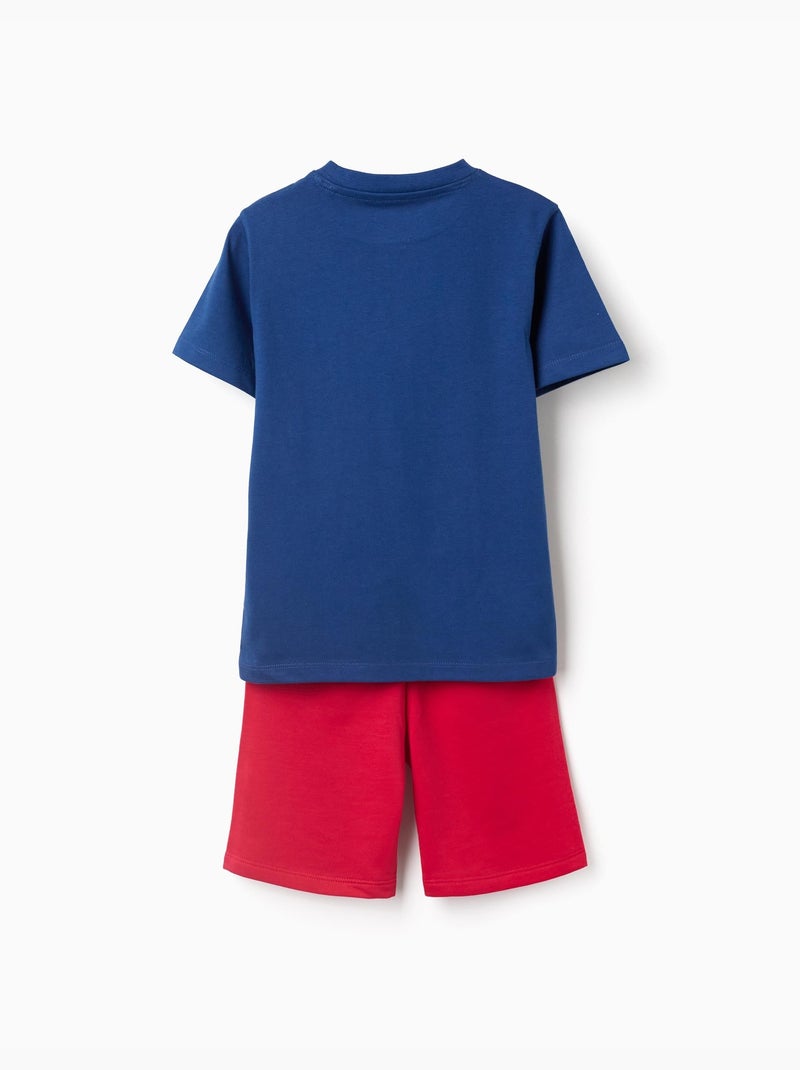 Ensemble T-shirt et short en coton avec imprimé Spider-Man Rouge - Kiabi