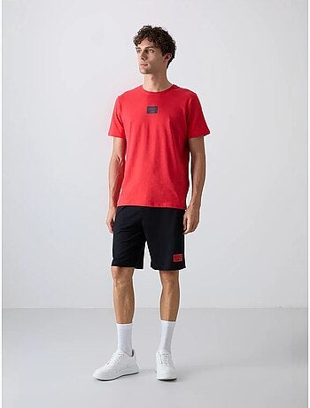 Ensemble t-shirt et short imprimé en jersey de coton tommy