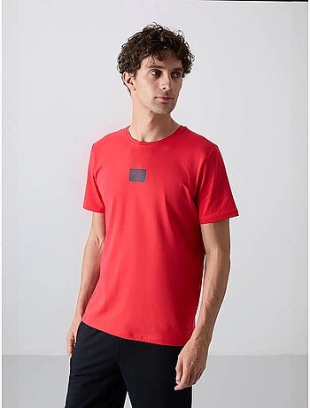 Ensemble t-shirt et short imprimé en jersey de coton tommy