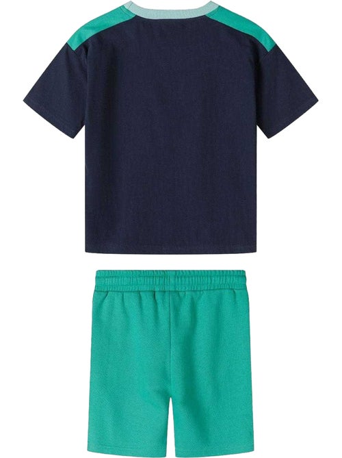 Ensemble t-shirt et short motif/style détail contrasté - minoti - Kiabi