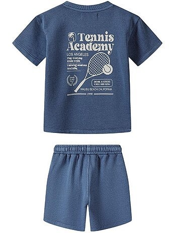 Ensemble t-shirt et short motif/style tennis - minoti