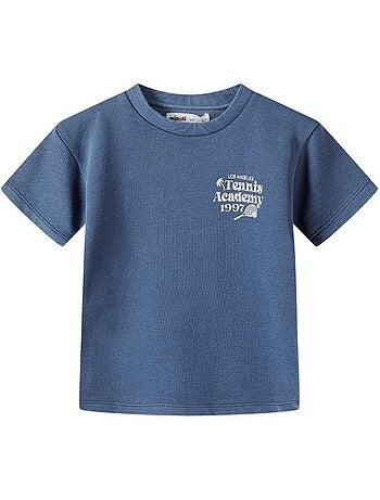 Ensemble t-shirt et short motif/style tennis - minoti