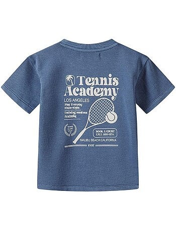 Ensemble t-shirt et short motif/style tennis - minoti