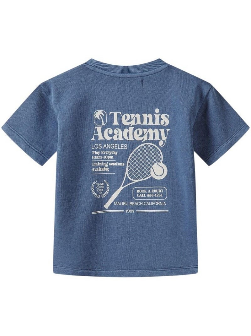 Ensemble t-shirt et short motif/style tennis - minoti Bleu - Kiabi