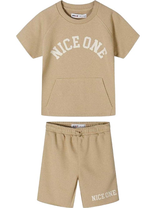 Ensemble t-shirt et short motif/style texte - minoti - Kiabi